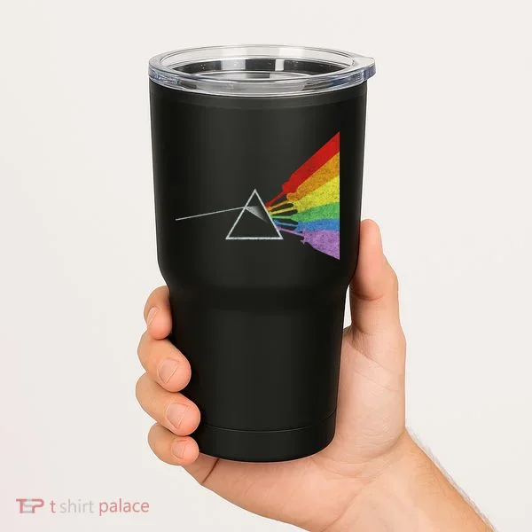 Retro Rainbow Guitars Tumbler