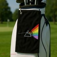 Retro Rainbow Guitars Golf Towel thumb 2
