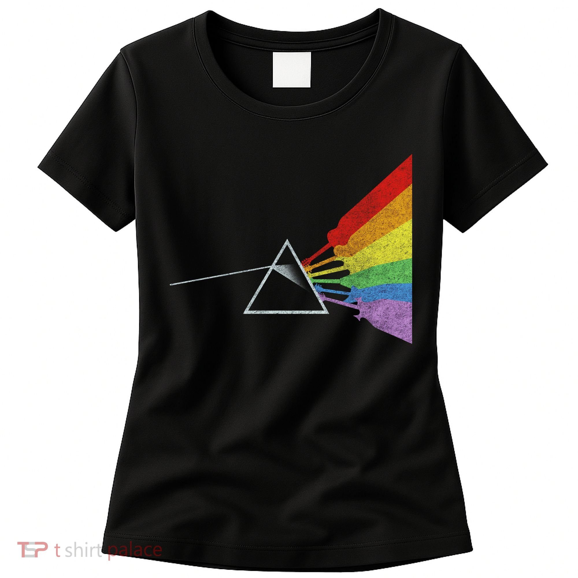 Retro Rainbow Guitars Women's T-Shirt