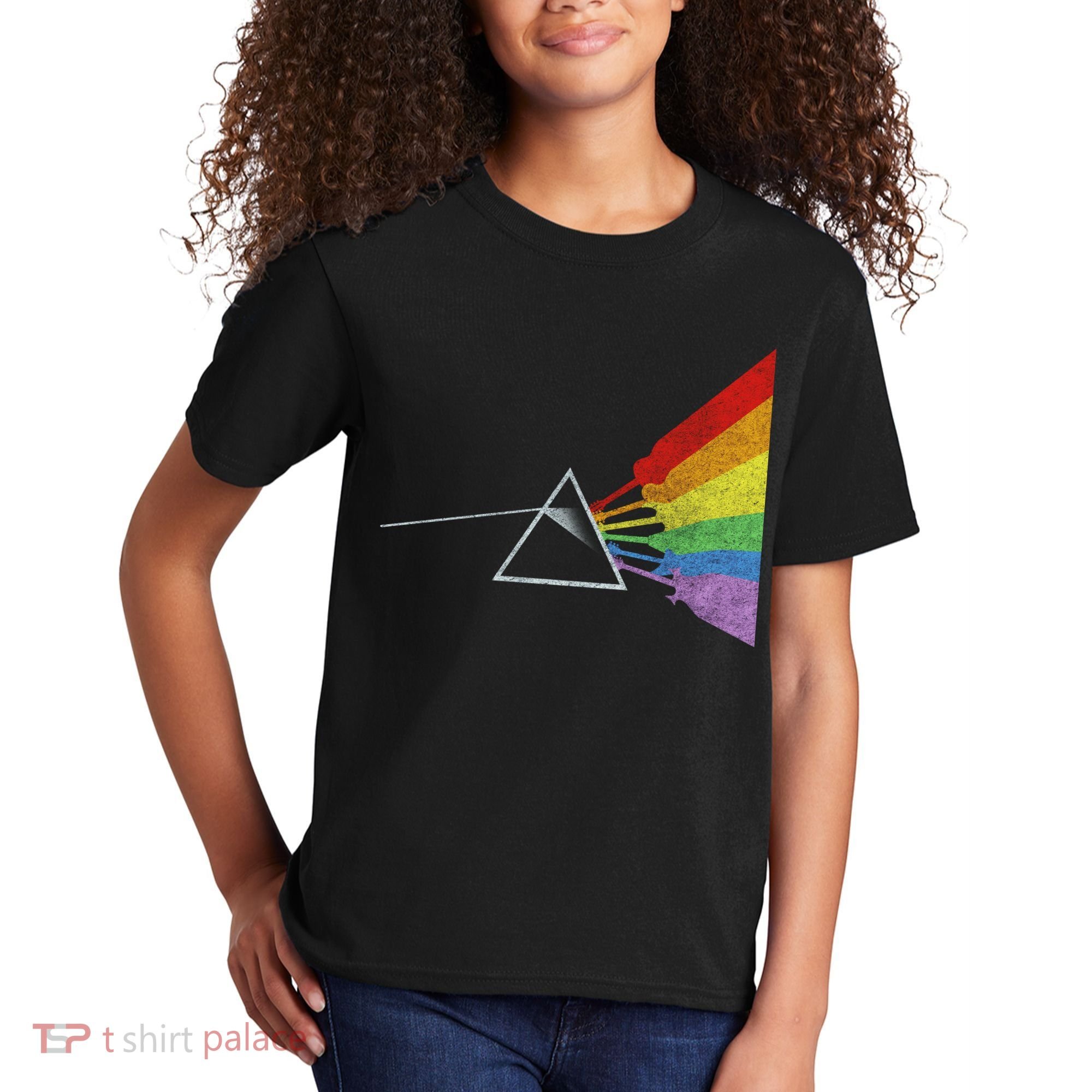 Retro Rainbow Guitars Kids T-Shirt