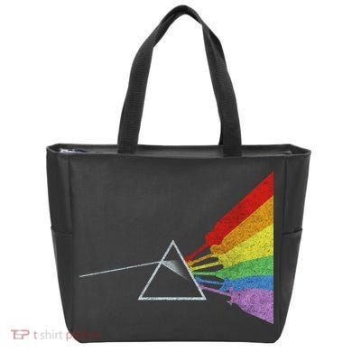 Retro Rainbow Guitars Tote Bag