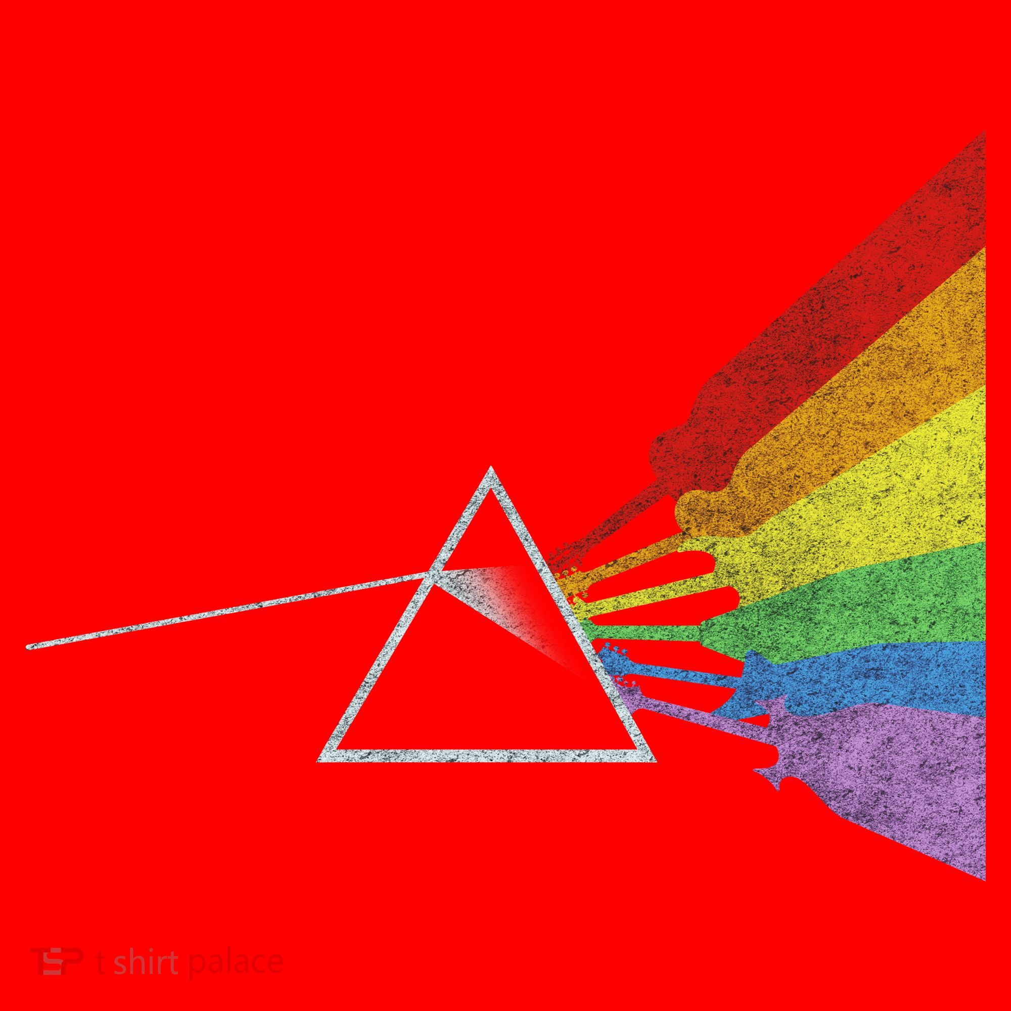 Retro Rainbow Guitars Santa Hat