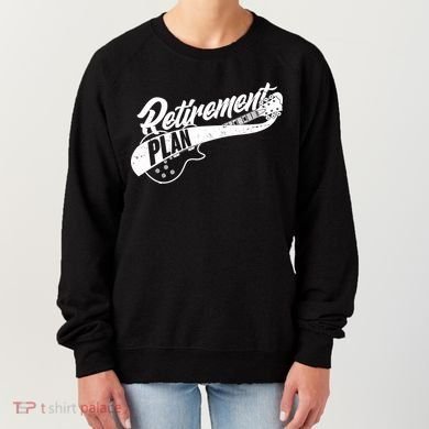 Retro Retirement Plan Guitar Women's Sweatshirt