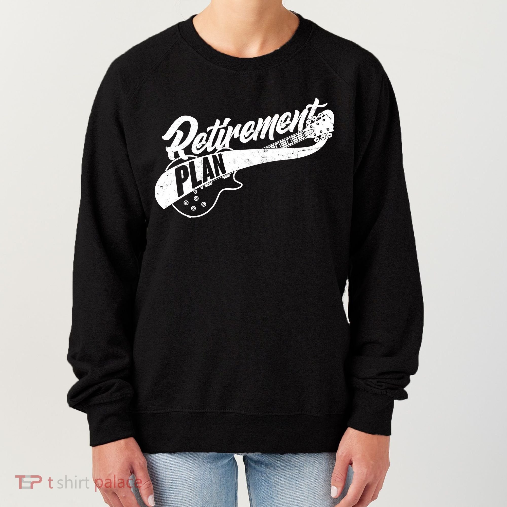 Retro Retirement Plan Guitar Women's Sweatshirt