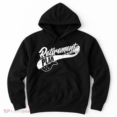 Retro Retirement Plan Guitar Hoodie