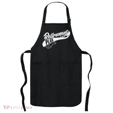 Retro Retirement Plan Guitar Apron