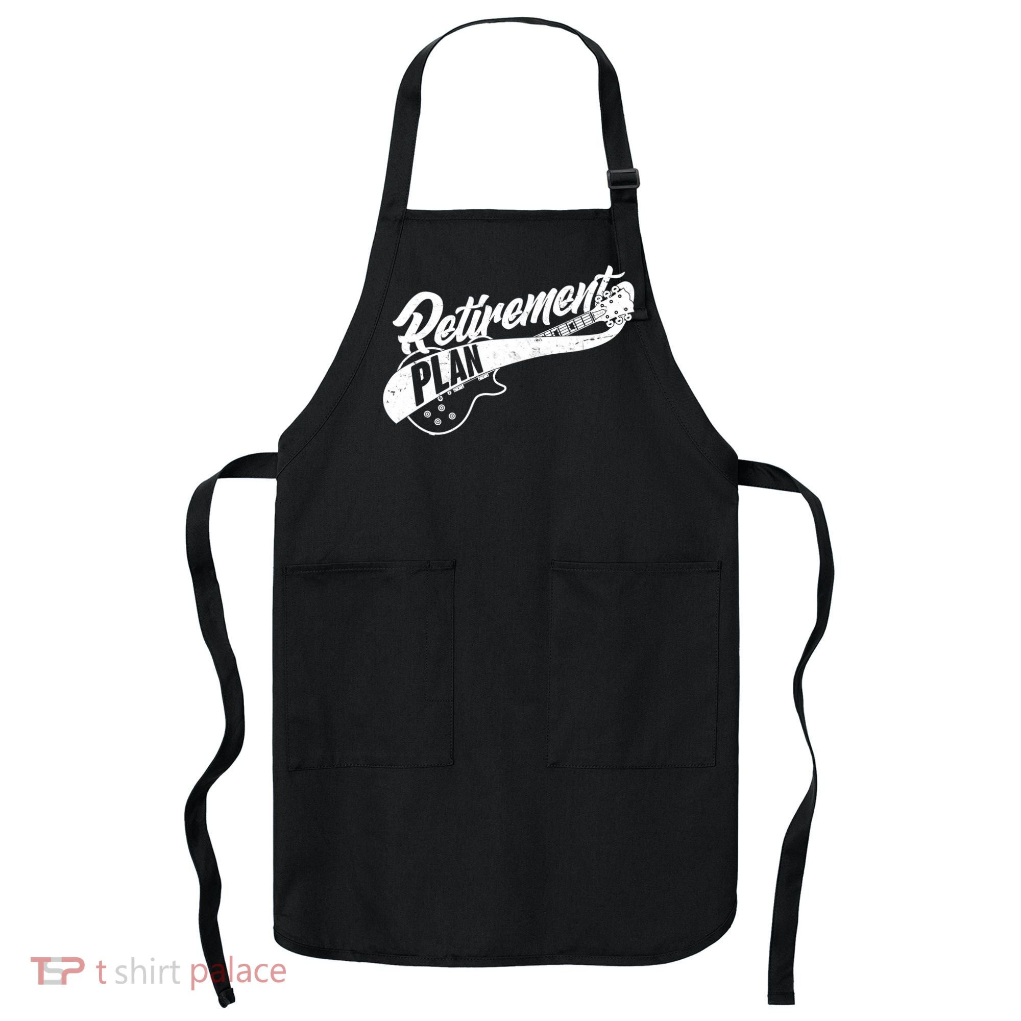 Retro Retirement Plan Guitar Apron