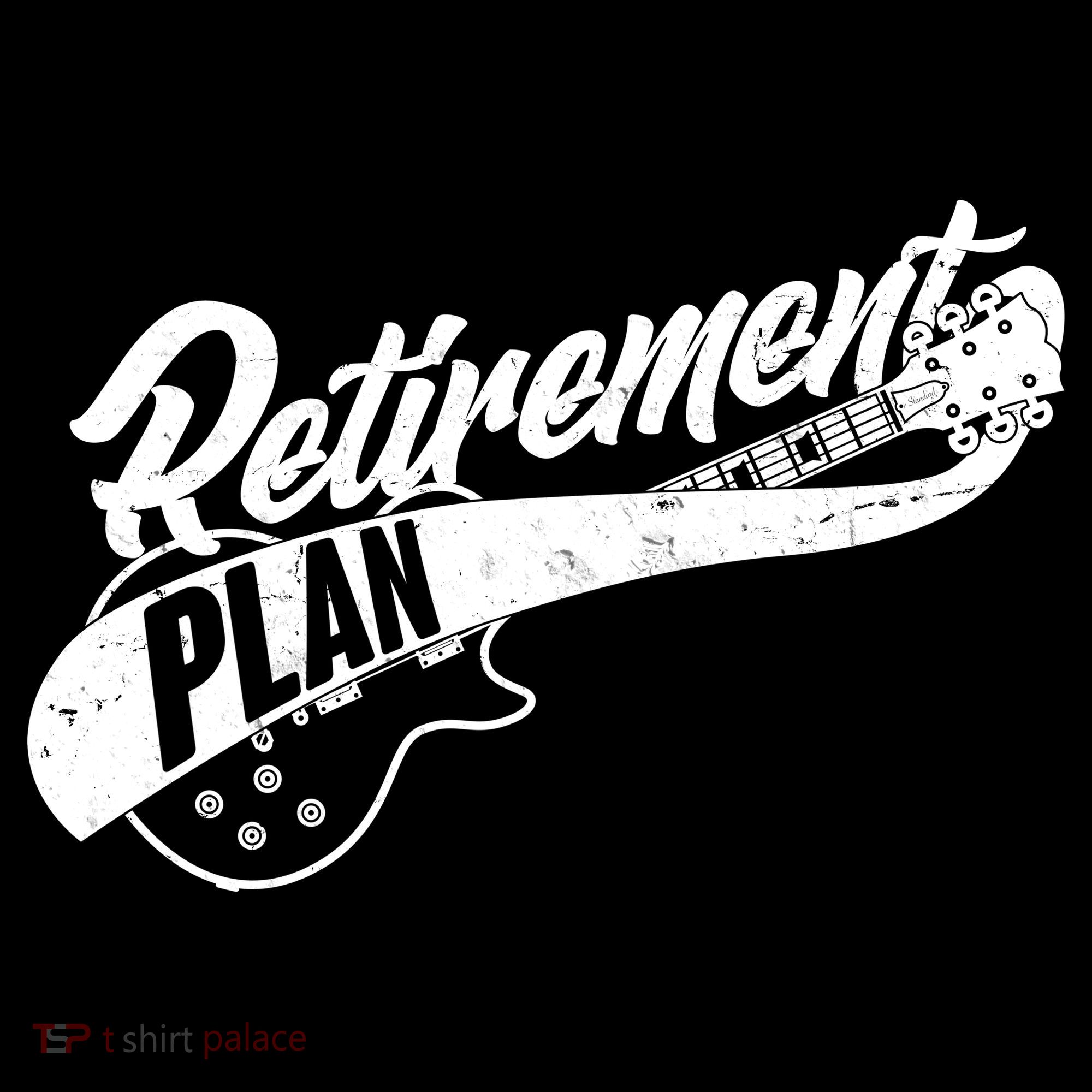 Retro Retirement Plan Guitar Apron
