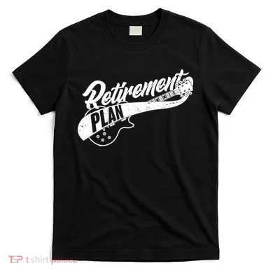Retro Retirement Plan Guitar T-Shirt