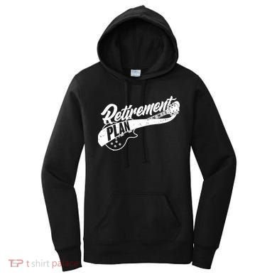 Retro Retirement Plan Guitar Women's Hoodie