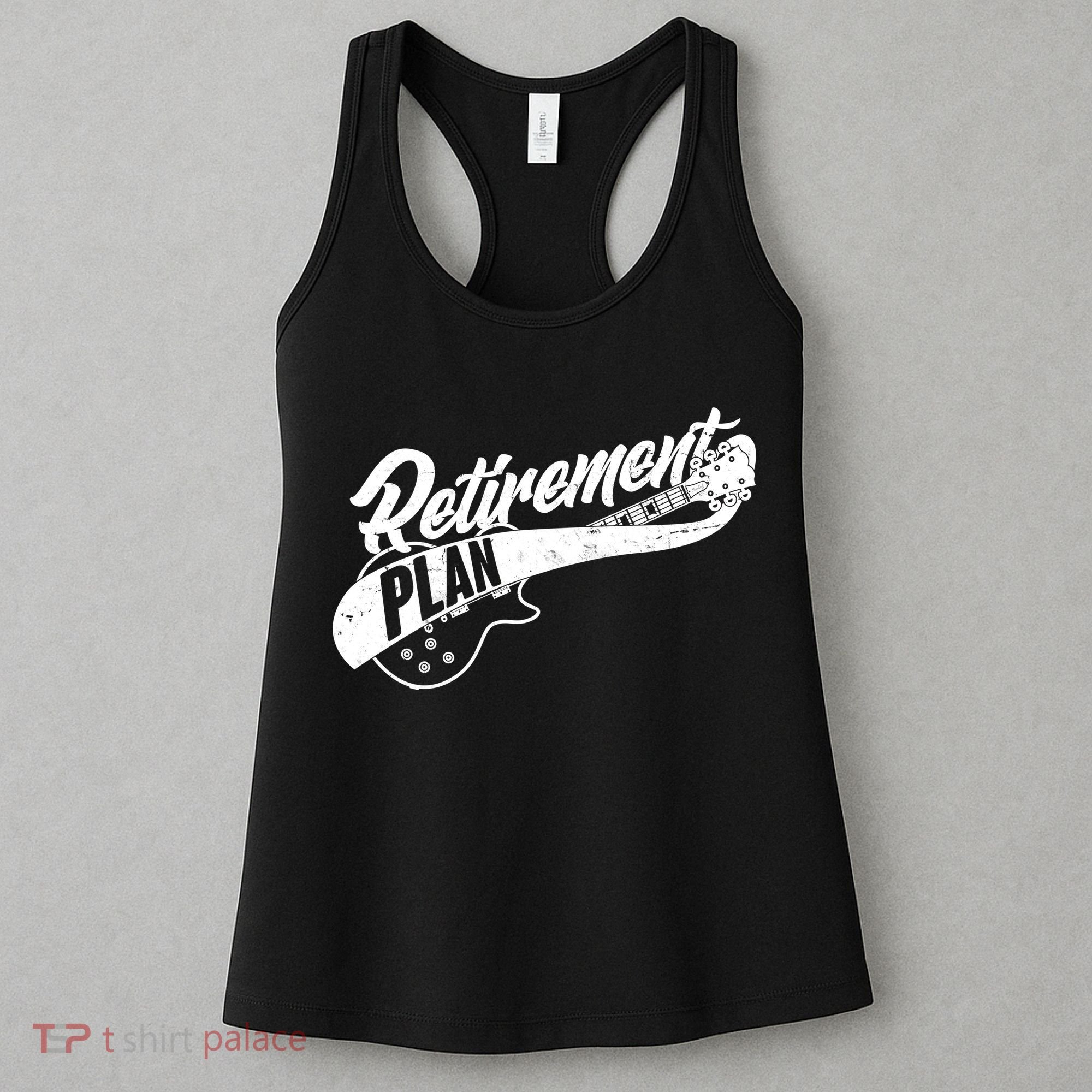Retro Retirement Plan Guitar Women's Tank Top