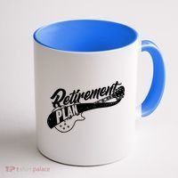 Retro Retirement Plan Guitar Coffee Mug thumb 1