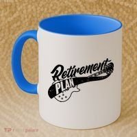 Retro Retirement Plan Guitar Coffee Mug thumb 2