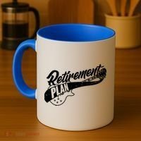 Retro Retirement Plan Guitar Coffee Mug thumb 4