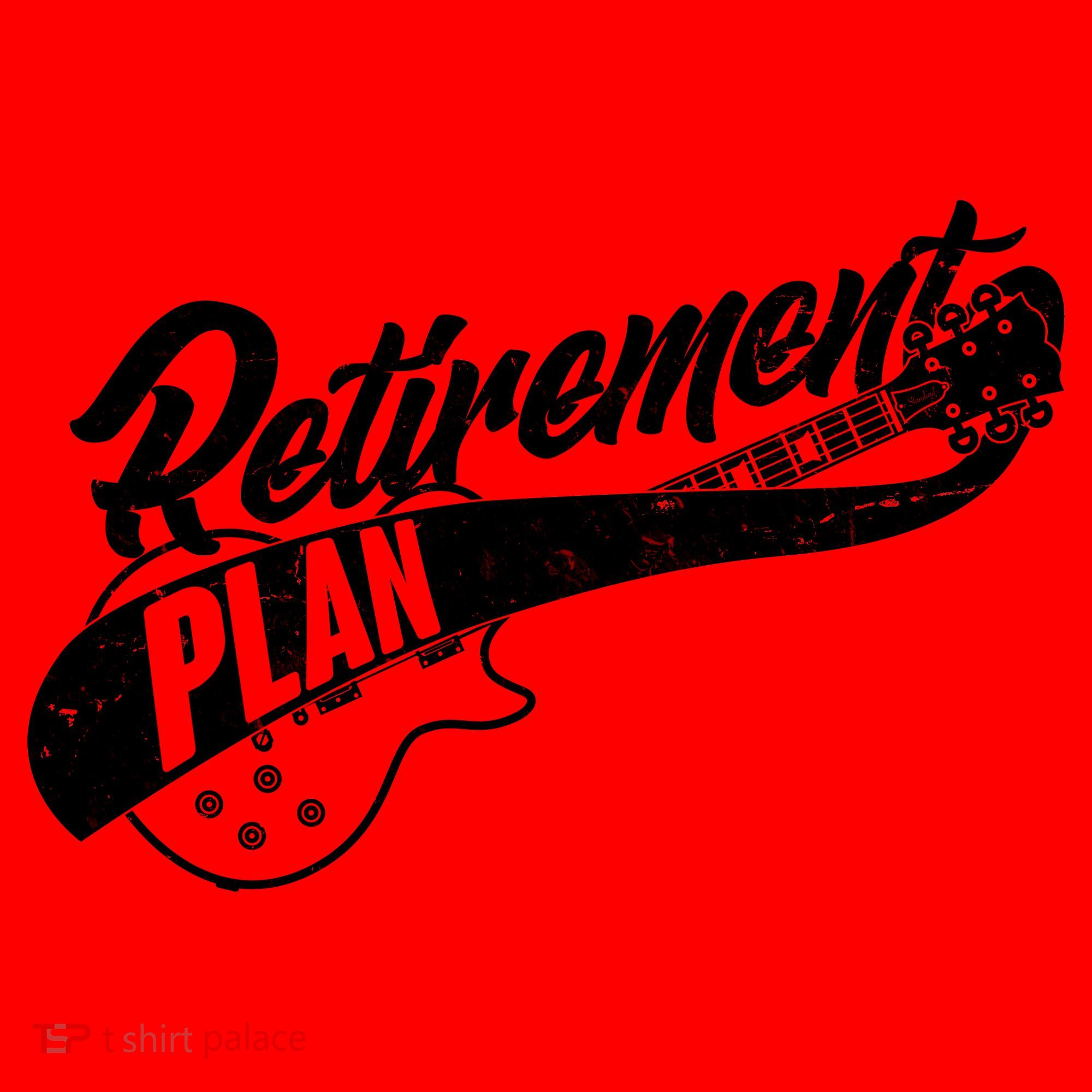 Retro Retirement Plan Guitar Santa Hat
