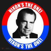 Retro Richard Nixon Nixon's The One Presidential Campaign Backpack thumb 2