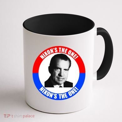 Retro Richard Nixon Nixon's The One Presidential Campaign Coffee Mug back