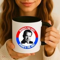 Retro Richard Nixon Nixon's The One Presidential Campaign Coffee Mug thumb 3