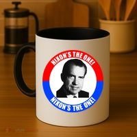 Retro Richard Nixon Nixon's The One Presidential Campaign Coffee Mug thumb 4