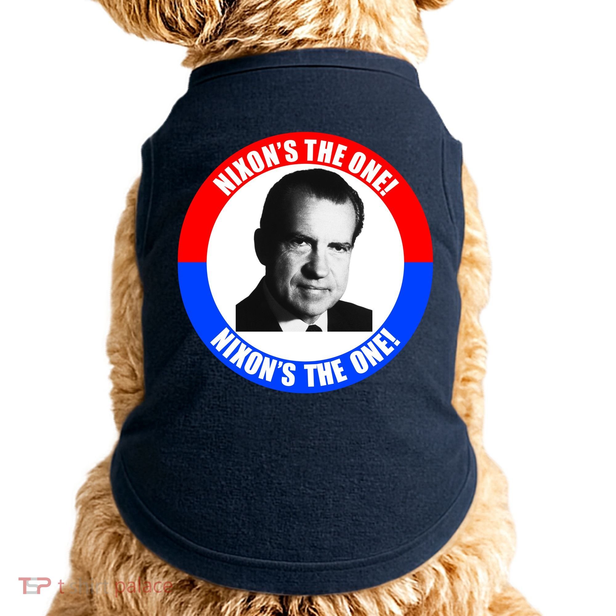 Retro Richard Nixon Nixon's The One Presidential Campaign Doggie Tank