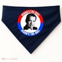Retro Richard Nixon Nixon's The One Presidential Campaign USA-Made Doggie Bandana thumb 0