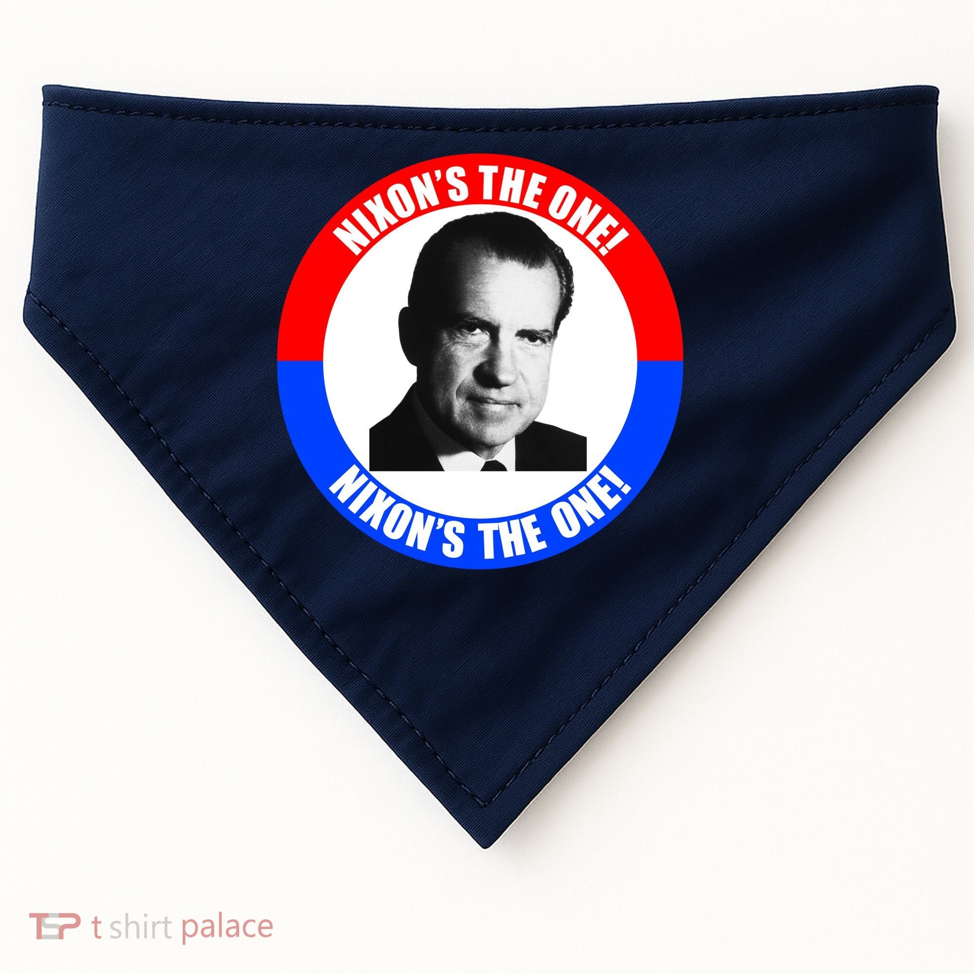 Retro Richard Nixon Nixon's The One Presidential Campaign USA-Made Doggie Bandana