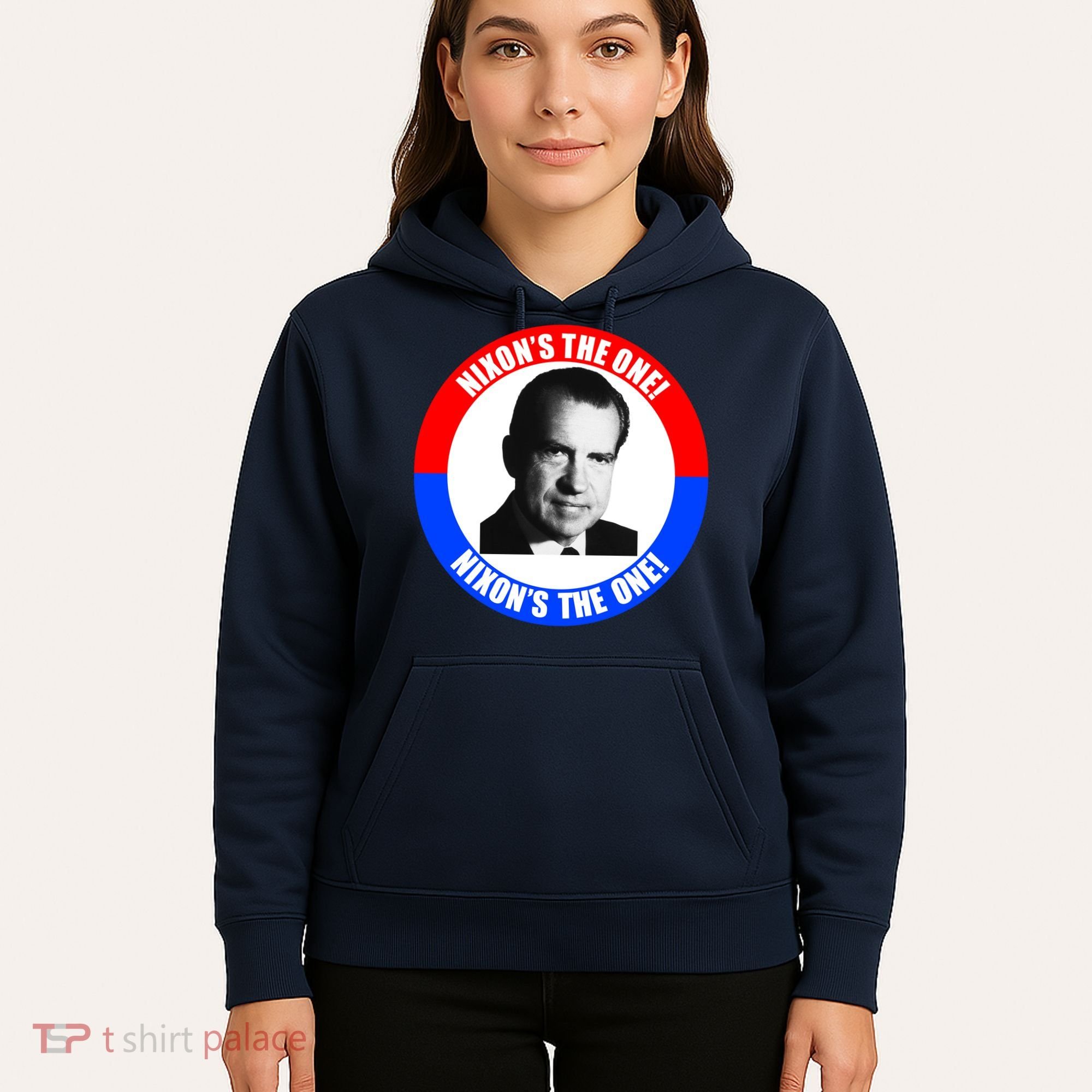 Retro Richard Nixon Nixon's The One Presidential Campaign Hoodie