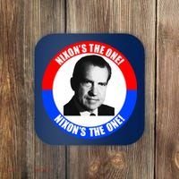 Retro Richard Nixon Nixon's The One Presidential Campaign Coaster thumb 0
