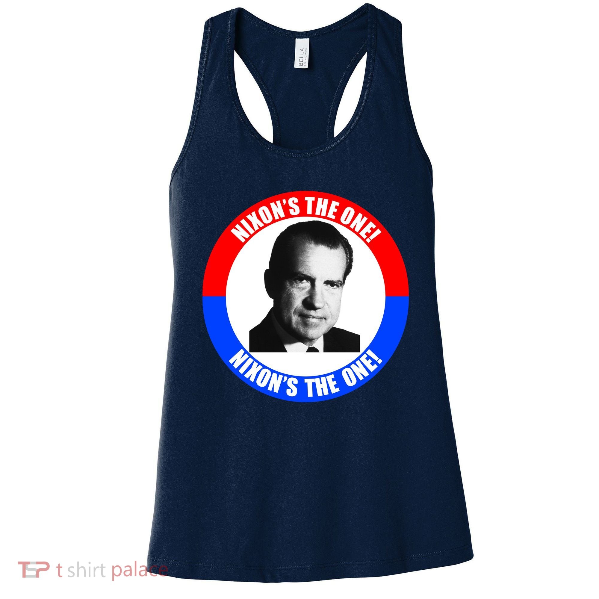 Retro Richard Nixon Nixon's The One Presidential Campaign Women's Tank Top