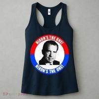 Retro Richard Nixon Nixon's The One Presidential Campaign Women's Tank Top thumb 3