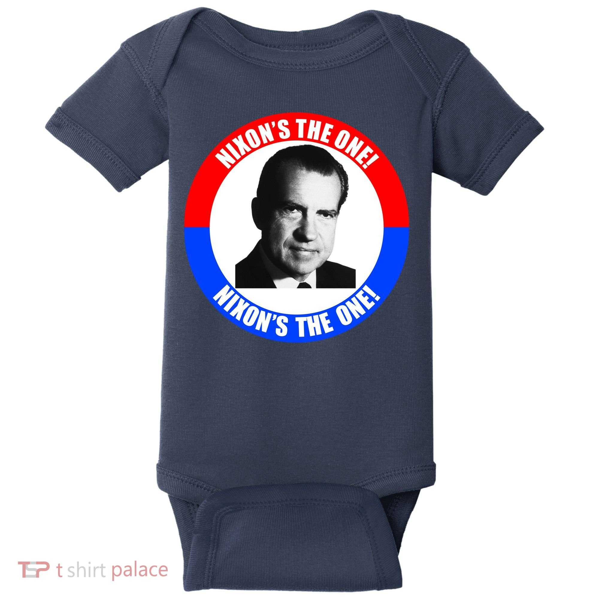Retro Richard Nixon Nixon's The One Presidential Campaign Baby Bodysuit