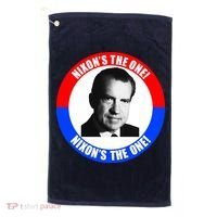 Retro Richard Nixon Nixon's The One Presidential Campaign Golf Towel thumb 0
