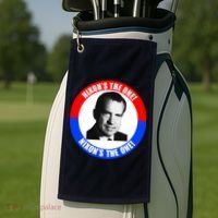 Retro Richard Nixon Nixon's The One Presidential Campaign Golf Towel thumb 2