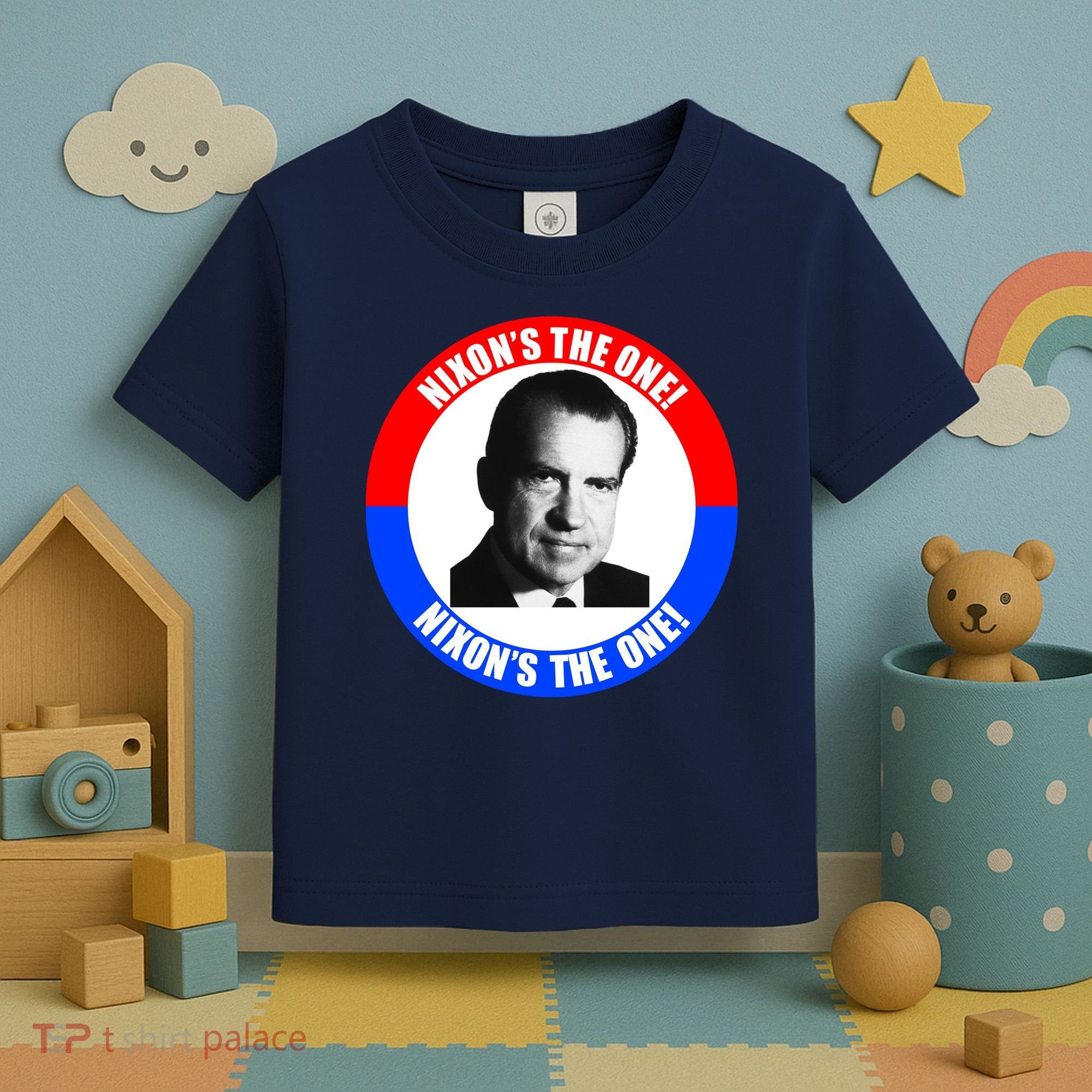 Retro Richard Nixon Nixon's The One Presidential Campaign Toddler T-Shirt