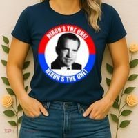 Retro Richard Nixon Nixon's The One Presidential Campaign Women's T-Shirt thumb 2
