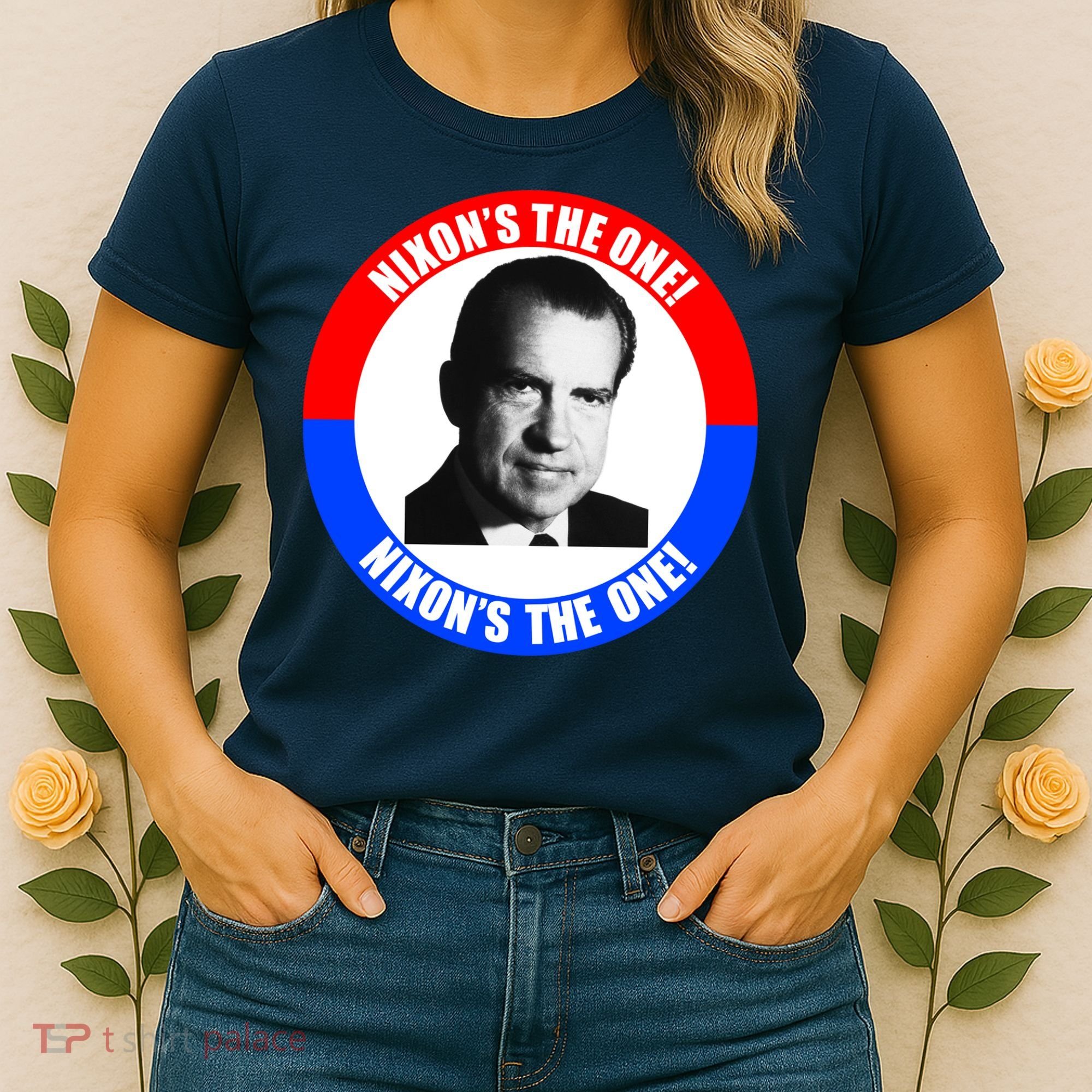 Retro Richard Nixon Nixon's The One Presidential Campaign Women's T-Shirt