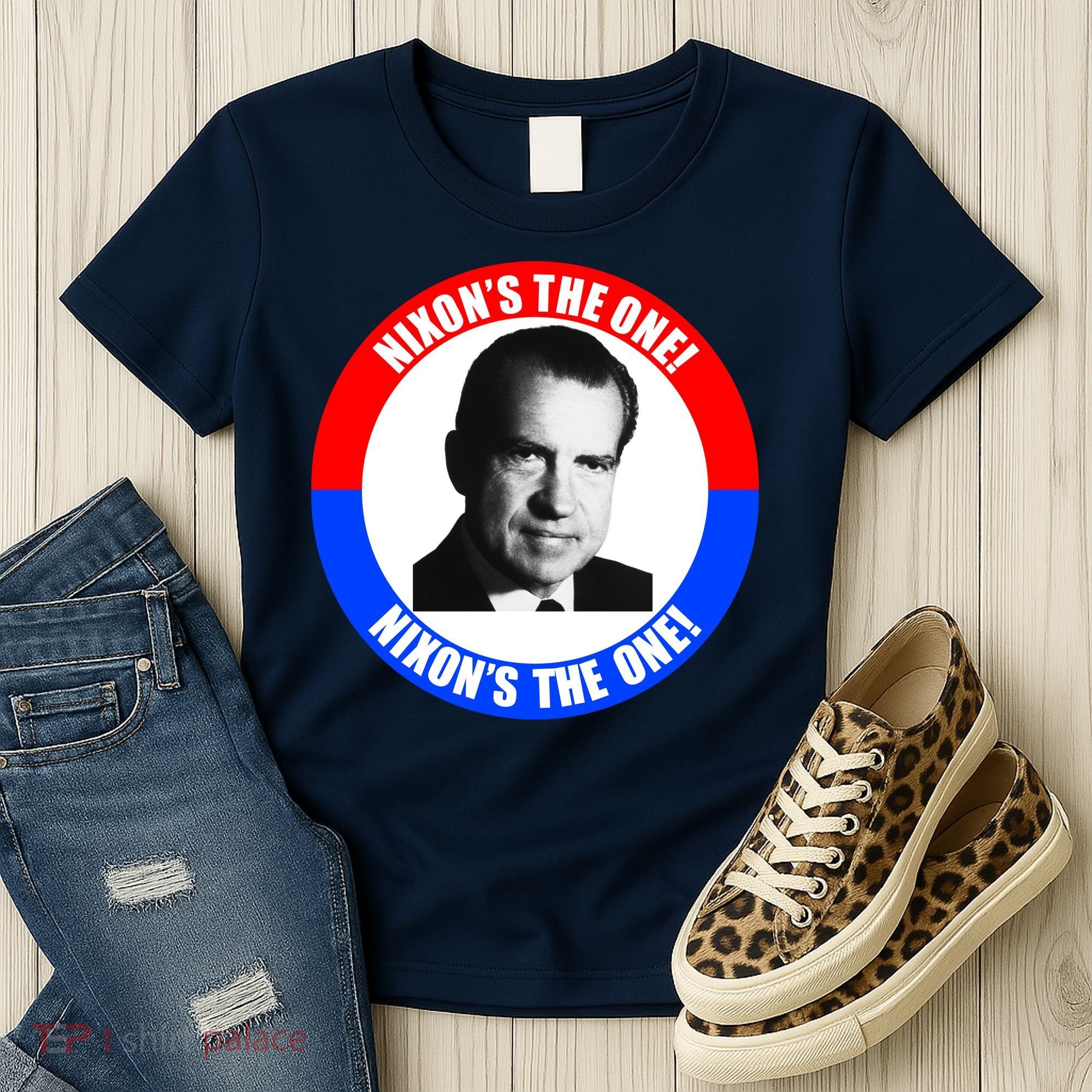 Retro Richard Nixon Nixon's The One Presidential Campaign Women's T-Shirt