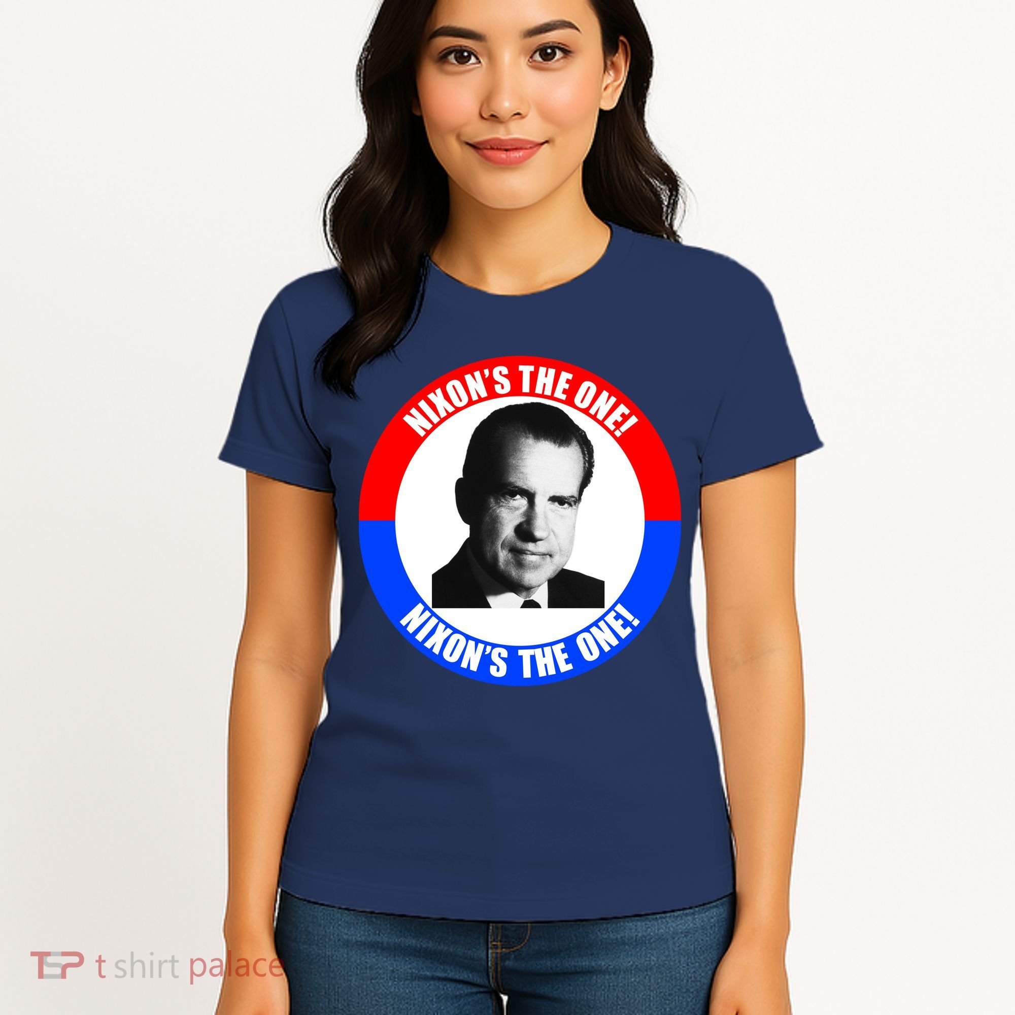 Retro Richard Nixon Nixon's The One Presidential Campaign Women's T-Shirt