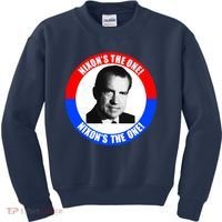 Retro Richard Nixon Nixon's The One Presidential Campaign Kids Sweatshirt thumb 0
