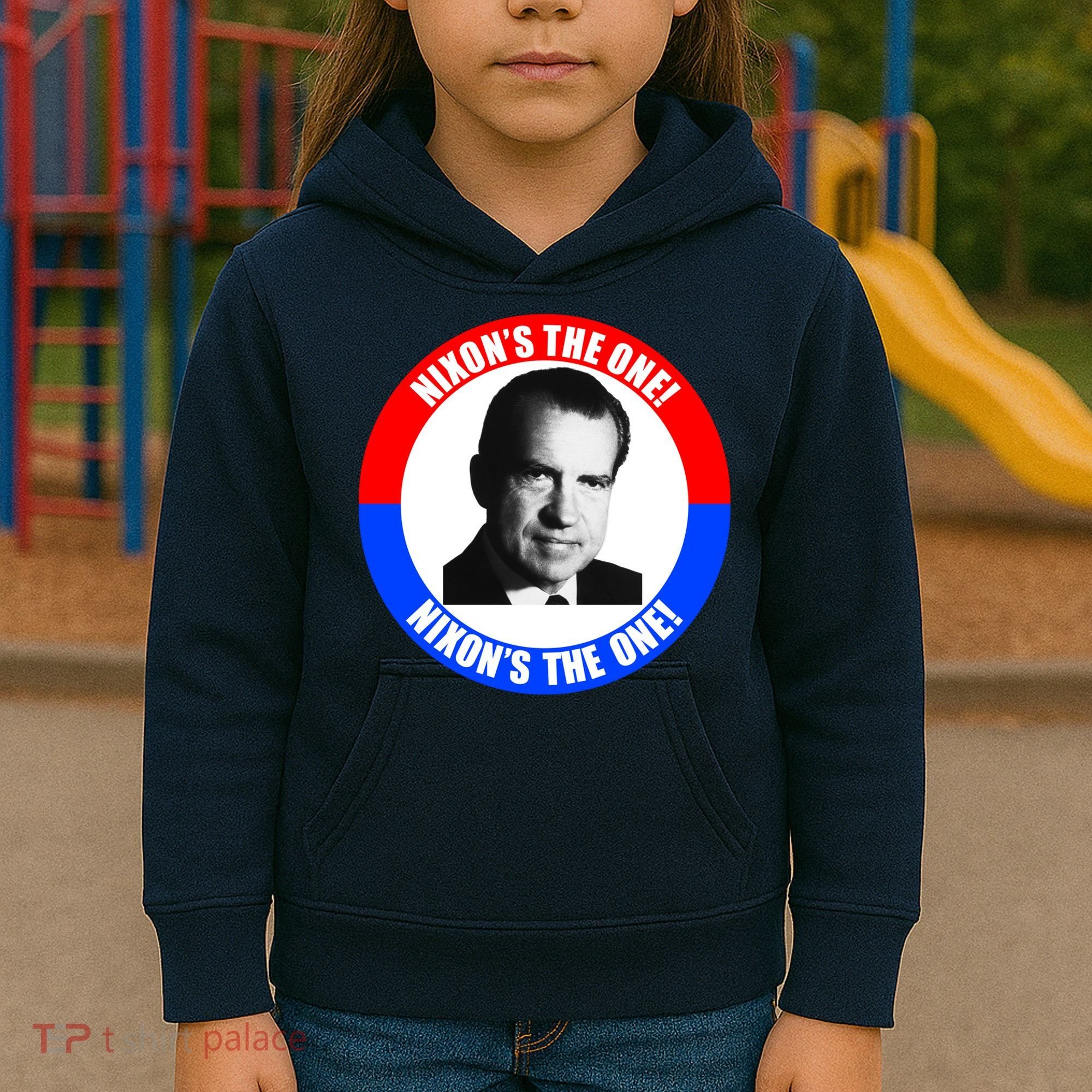 Retro Richard Nixon Nixon's The One Presidential Campaign Kids Hoodie