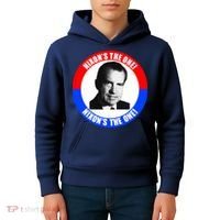 Retro Richard Nixon Nixon's The One Presidential Campaign Kids Hoodie thumb 4