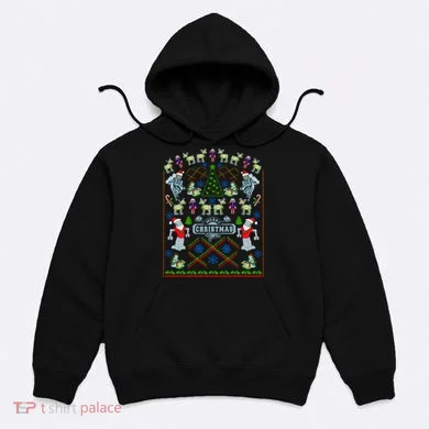 Retro Robot Ugly Christmas Sweater Hoodie