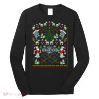 Retro Robot Ugly Christmas Sweater Long Sleeve Shirt thumb 0