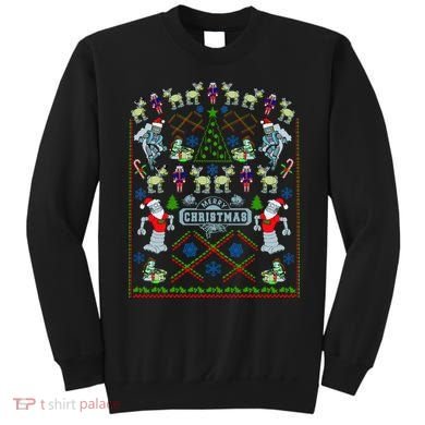 Retro Robot Ugly Christmas Sweater Sweatshirt