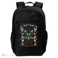 Retro Robot Ugly Christmas Sweater Backpack thumb 0
