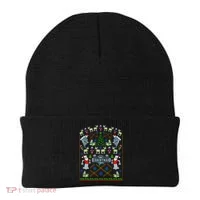 Retro Robot Ugly Christmas Sweater Beanie thumb 0