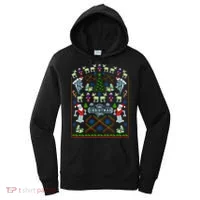Retro Robot Ugly Christmas Sweater Women's Hoodie thumb 0