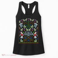 Retro Robot Ugly Christmas Sweater Women's Tank Top thumb 0