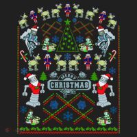Retro Robot Ugly Christmas Sweater Hat thumb 2