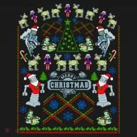 Retro Robot Ugly Christmas Sweater Women's T-Shirt thumb 6